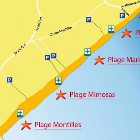 Hébergement de vacances Maison De 2 A Vendres A 300 M De La Avec Piscine Partagee Et Terrasse Amenagee Narbonne